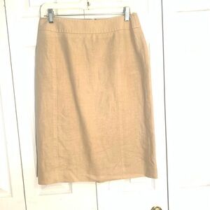 Brooks Brothers 346 Business casual 100% linen lined skirt size 6